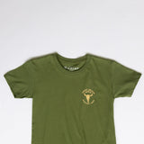 Ariat Youth Bison Skull T-Shirt for Boys in Green