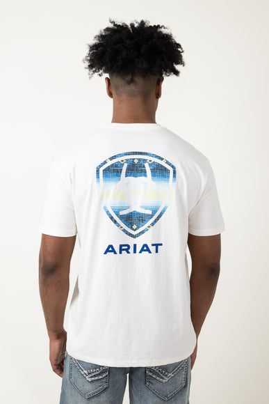 Ariat Logo T-Shirt for Men in Off White