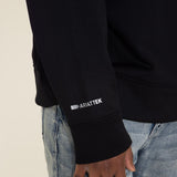 Ariat Team Logo 1/4 Zip Sweatshirt for Men in Black