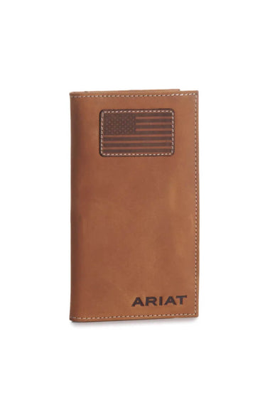 Ariat Rodeo Flag Wallet in Brown