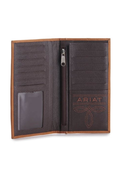 Ariat Rodeo Flag Wallet in Brown