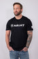 Ariat Shield Flag T-Shirt for Men in Black