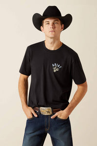 Ariat Stitched Skull T-Shirt for Men in Black