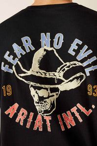 Ariat Stitched Skull T-Shirt for Men in Black
