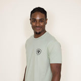 Ariat Retro Hex Stripe T-Shirt for Men in Green