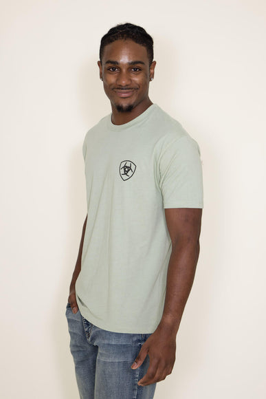 Ariat Retro Hex Stripe T-Shirt for Men in Green