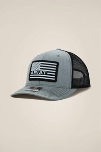 Ariat USA Flag Logo Cap for Men in Grey