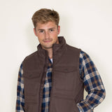 Ariat Grizzly Canvas Vest for Men in Brown