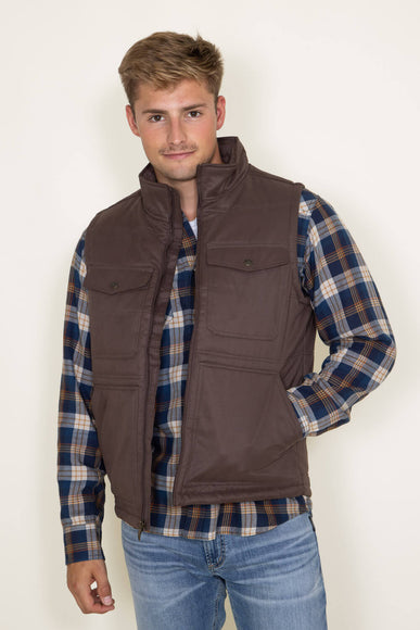 Ariat Grizzly Canvas Vest for Men in Brown