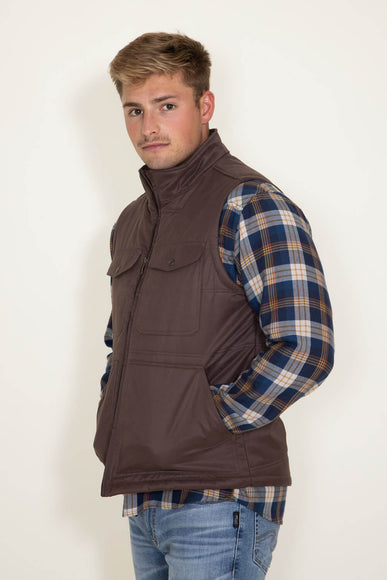 Ariat Grizzly Canvas Vest for Men in Brown