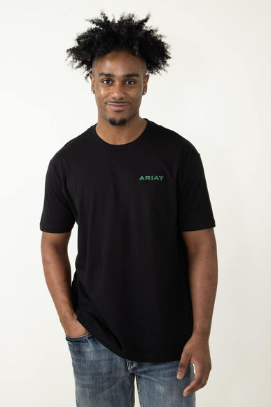 Ariat Wooden Badges T-Shirt for Men in Black