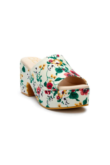 Beach by Matisse Terry Platform Floral Heels for Women in White