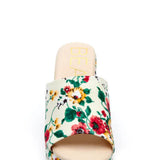 Beach by Matisse Terry Platform Floral Heels for Women in White