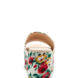 Beach by Matisse Terry Platform Floral Heels for Women in White