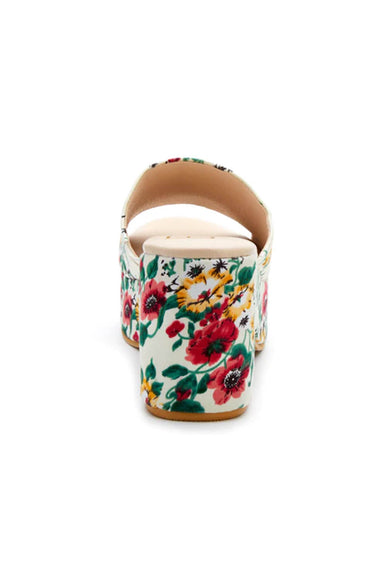 Beach by Matisse Terry Platform Floral Heels for Women in White