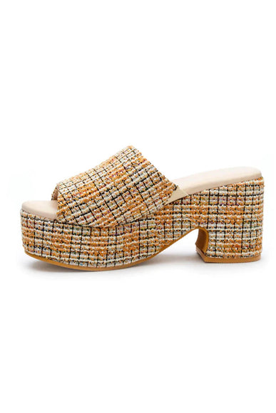 Beach by Matisse Terry Platform Tweed Heels for Women in Brown