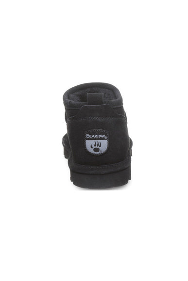 Bearpaw Super Shorty Ankle Booties for Women in Black