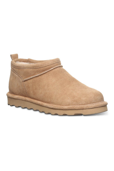 Bearpaw Super Shorty Ankle Booties for Women in Iced Coffee