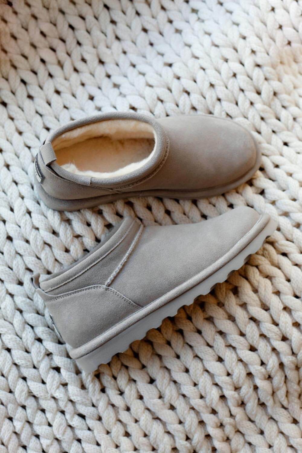 Bearpaw Super Shorty Ankle Booties for Women in Mushroom