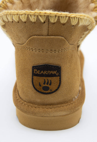 Bearpaw Winter Ankle Booties for Women in Brown