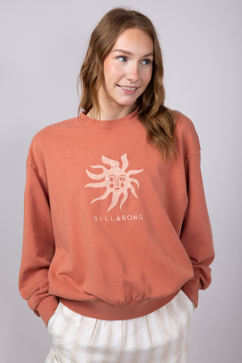 Billabong Bright Sun Kendal Sweatshirt for Women in Orange