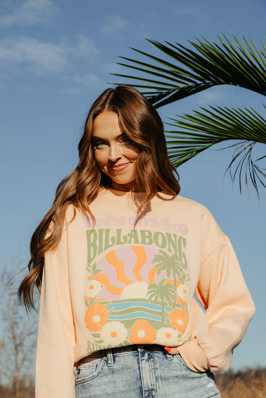 Billabong Chase The Sun Sweatshirt for Women in Orange
