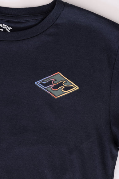 Billabong Youth Flourish T-Shirt for Boys in Dark Navy