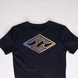 Billabong Youth Flourish T-Shirt for Boys in Dark Navy