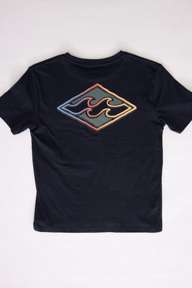 Billabong Youth Flourish T-Shirt for Boys in Dark Navy