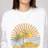 Billabong Island Life Crewneck for Women in White