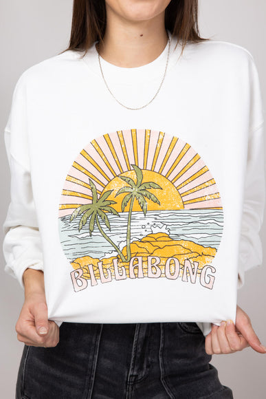 Billabong Island Life Crewneck for Women in White