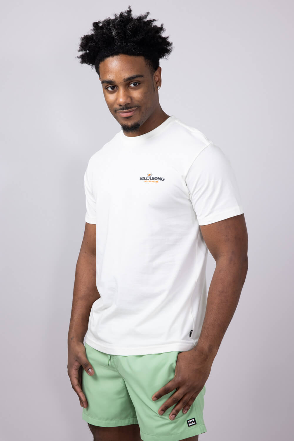 Billabong No Pressure Premium T-Shirt for Men in Off White