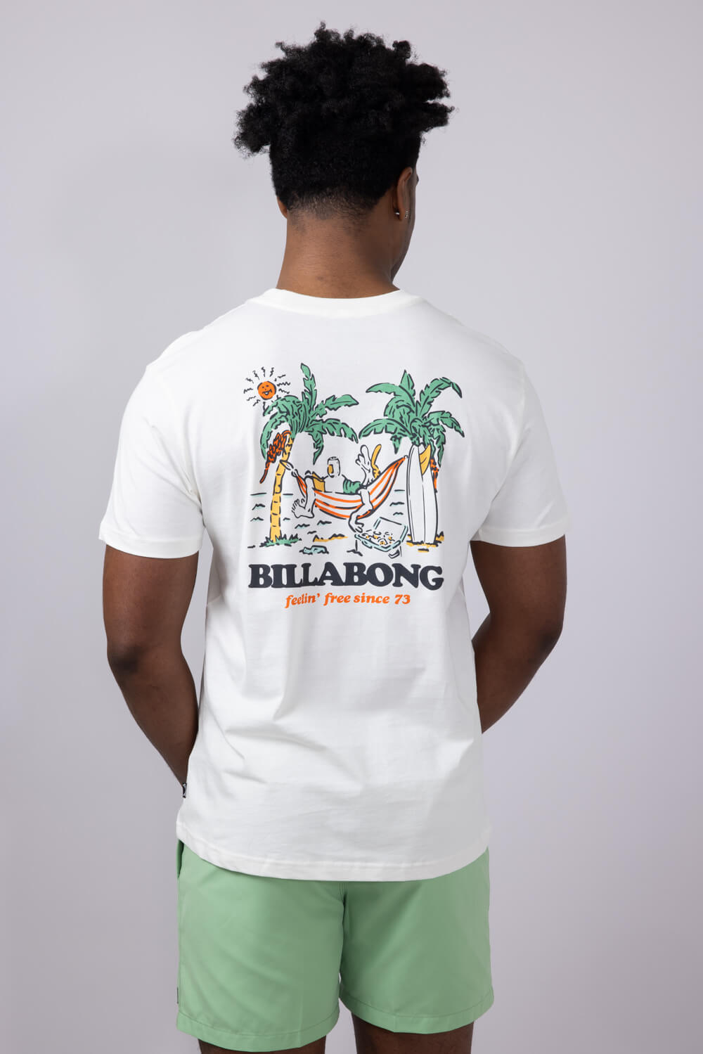 Billabong No Pressure Premium T-Shirt for Men in Off White