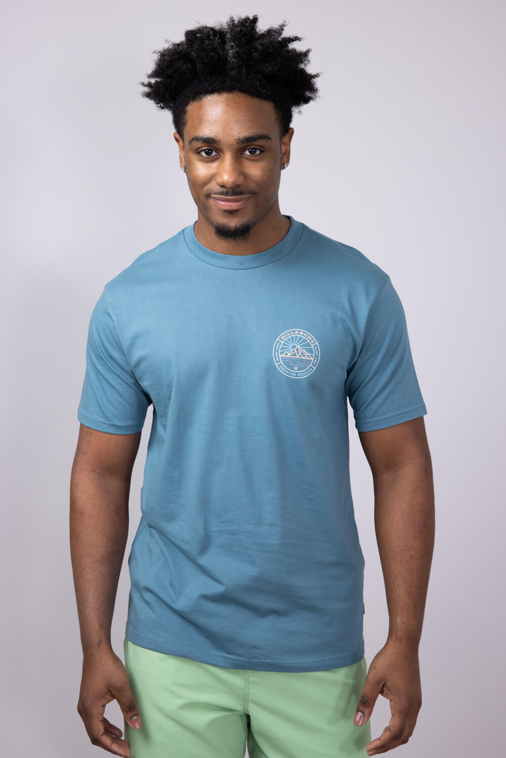 Billabong Rockies Adiv T-Shirt for Men in Glacier Blue