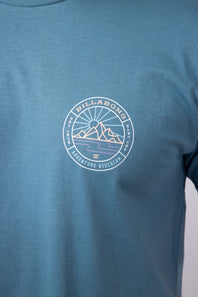 Billabong Rockies Adiv T-Shirt for Men in Glacier Blue