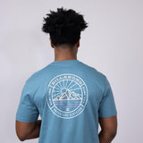 Billabong Rockies Adiv T-Shirt for Men in Glacier Blue