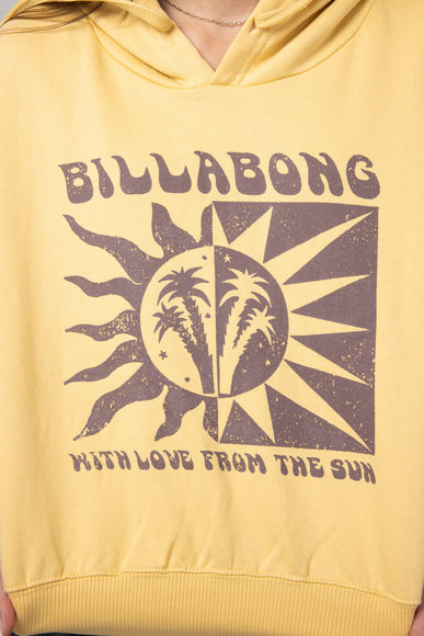 Billabong With Love From the Sun Hoodie for Women in Pale Yellow