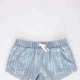 Billabong Youth Mad For You Elastic Waist Shorts for Girls in Salt Water Wash