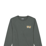 Billabong Youth Relax Graphic Long Sleeve T-Shirt for Boys in Slate Green