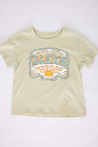 Billabong Youth Sun Moon Bay Graphic T-Shirt for Girls in Sage Forest