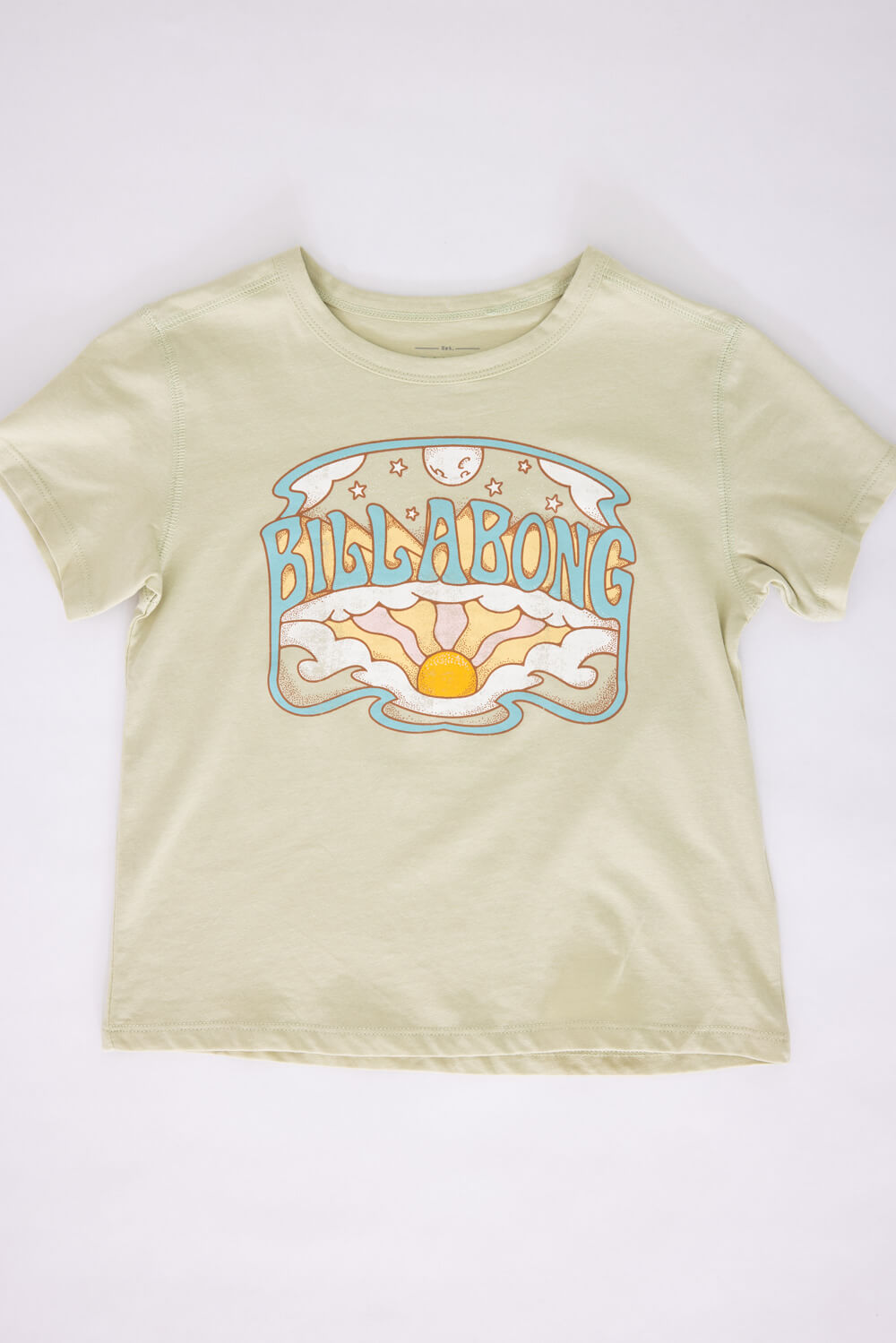 Billabong Youth Sun Moon Bay Graphic T-Shirt for Girls in Sage Forest