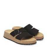Papillio by Birkenstock Almina Nubuck Sandals for Women in Black