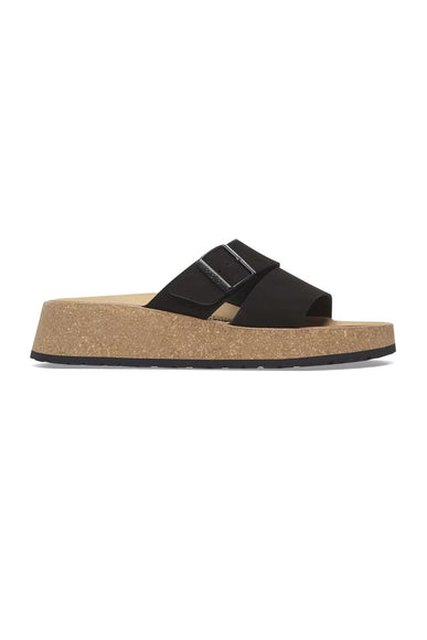 Papillio by Birkenstock Almina Nubuck Sandals for Women in Black