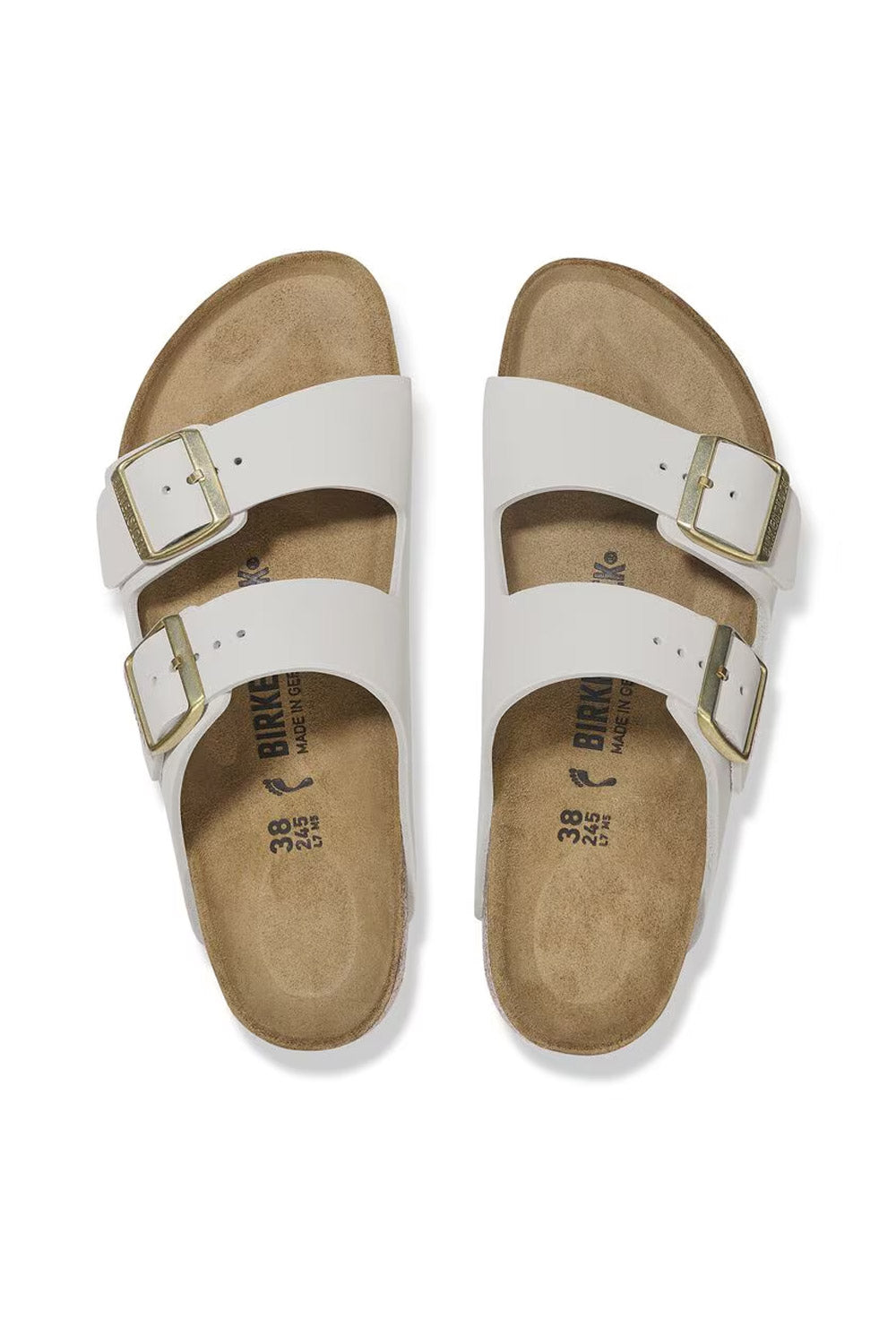 Birkenstock Arizona Nubuck Sandals for Women in Antique White