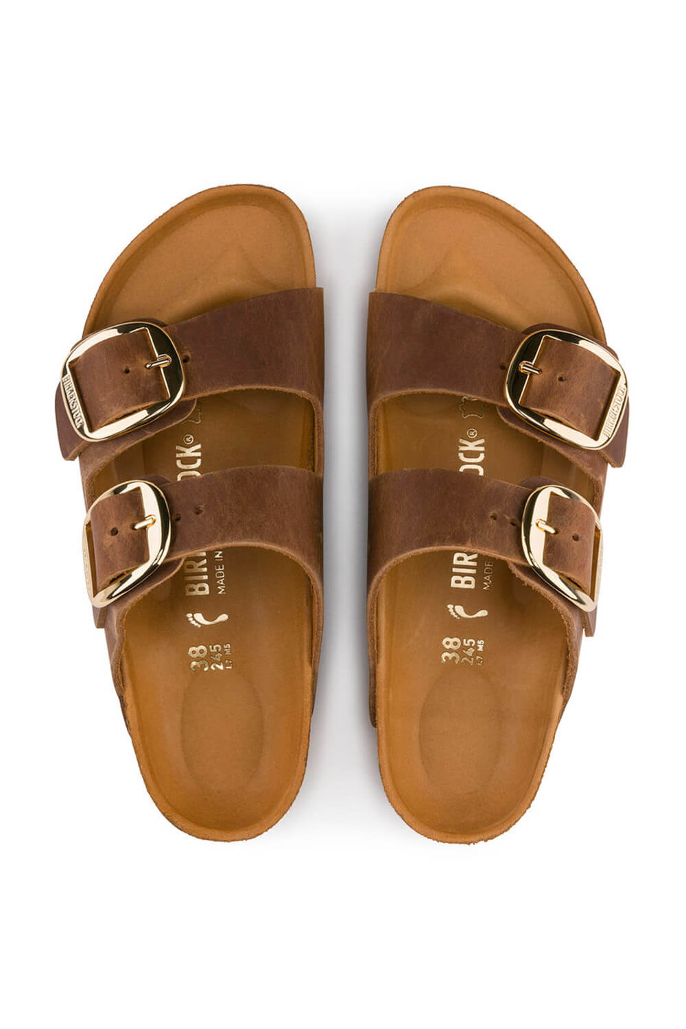 ［大人気！］BIRKENSTOCK ARIZONA SANDALS 1011073COGNAC Birkenstock Arizona Big Buckle Sandals for Women in Cognac