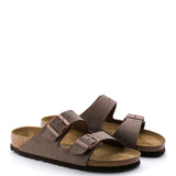 Birkenstock Arizona Birkibuc Sandals for Men in Mocha