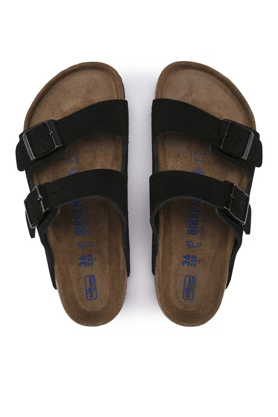 サンダル BIRKENSTOCK Men Sandals 951321 BLACK Black Birkenstock Arizona Suede Sandals for Men in Black | 951321