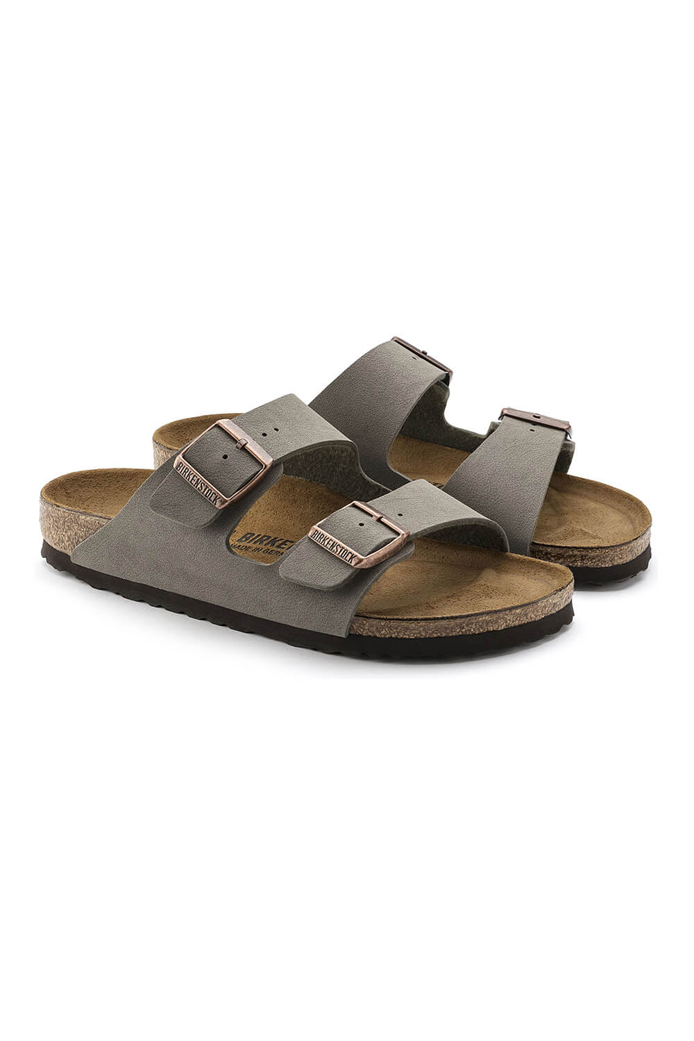 Birkenstock Arizona Birkibuc Sandals for Men in Stone