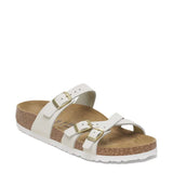 Birkenstock Franca Nubuck Leather Sandals for Women in Antique White