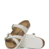 Birkenstock Franca Nubuck Leather Sandals for Women in Antique White